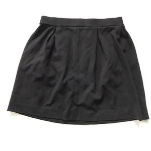 MADEWELL Womens Skirt Black BISTRO Mini Pleated Stretch Size 0